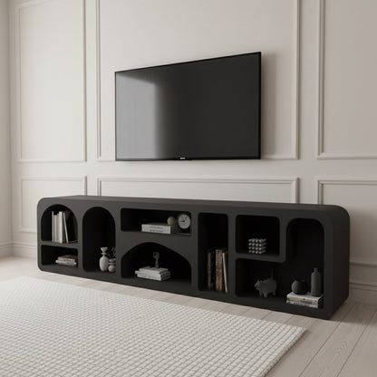 Cave Tv Unit Black 200cm - Urban Lifestyle Furniture
