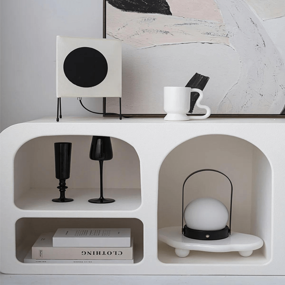 Cave Tv Unit White 200cm - Urban Lifestyle Furniture Trading LLC