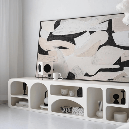 Cave Tv Unit White 200cm - Urban Lifestyle Furniture Trading LLC
