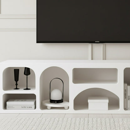 Cave Tv Unit White 200cm - Urban Lifestyle Furniture