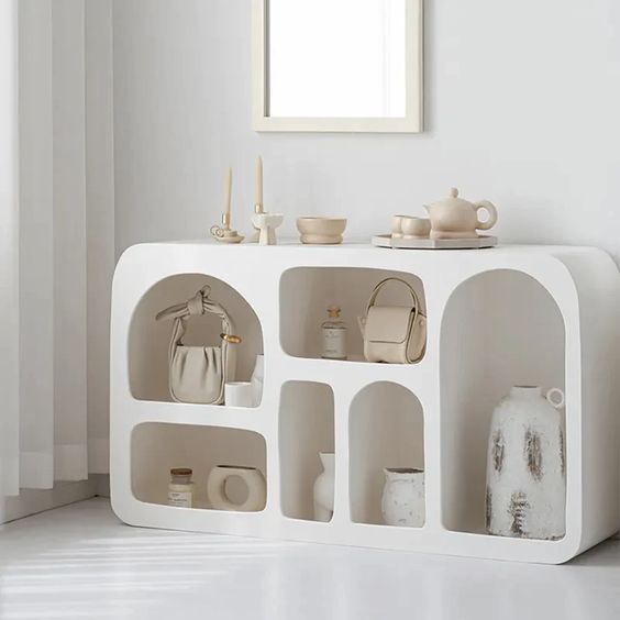 Cave White Console Table - Urban Lifestyle Furniture Trading LLC