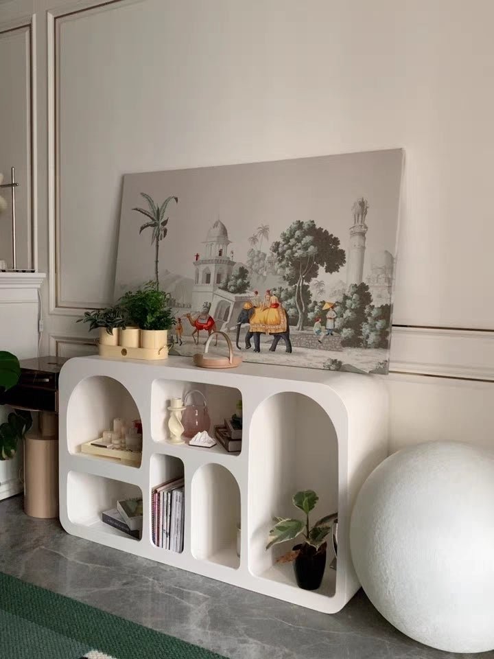 Cave White Console Table - Urban Lifestyle Furniture Trading LLC
