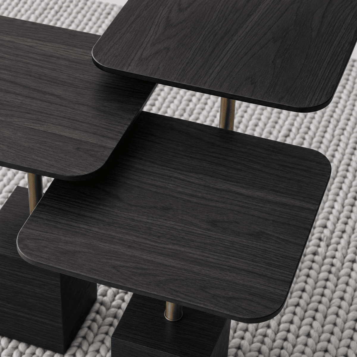 Chantal Black Nesting Tables - Urban Lifestyle General Trading LLC