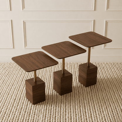 Chantal Walnut Nesting Tables - Urban Lifestyle General Trading LLC