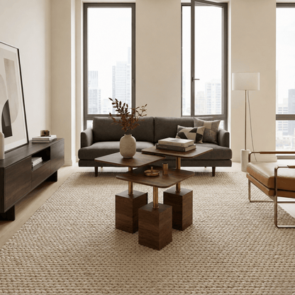 Chantal Walnut Nesting Tables - Urban Lifestyle General Trading LLC