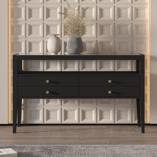 Cleo Console Table Black - Urban Lifestyle Furniture Trading LLC