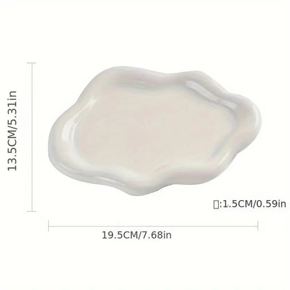 Cloud Ceramic Decorative Storage Tray - Urban Lifestyle Furniture Trading LLC