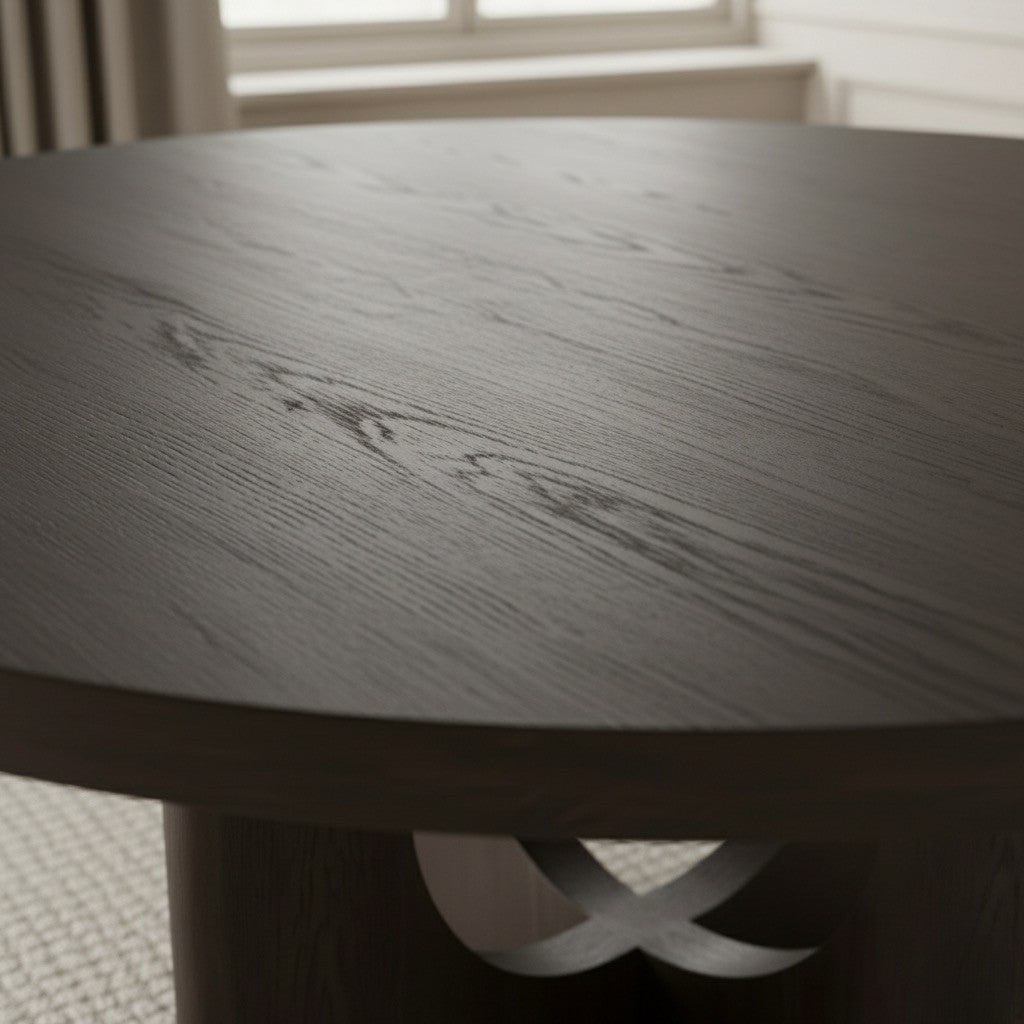 Corta Round Dining Table Black - Urban Lifestyle Furniture