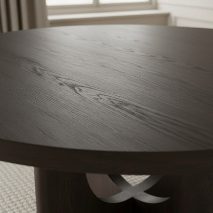 Corta Round Dining Table Black - Urban Lifestyle Furniture