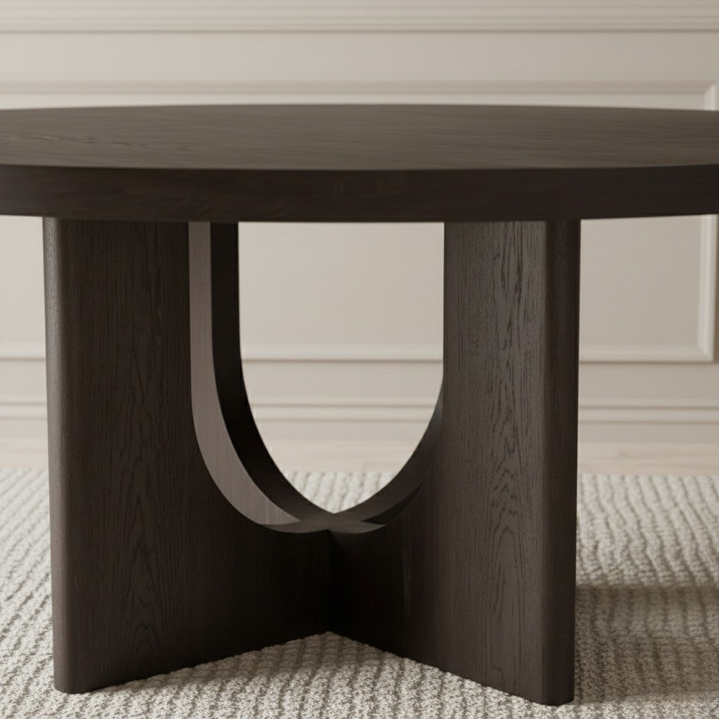 Corta Round Dining Table Black - Urban Lifestyle Furniture