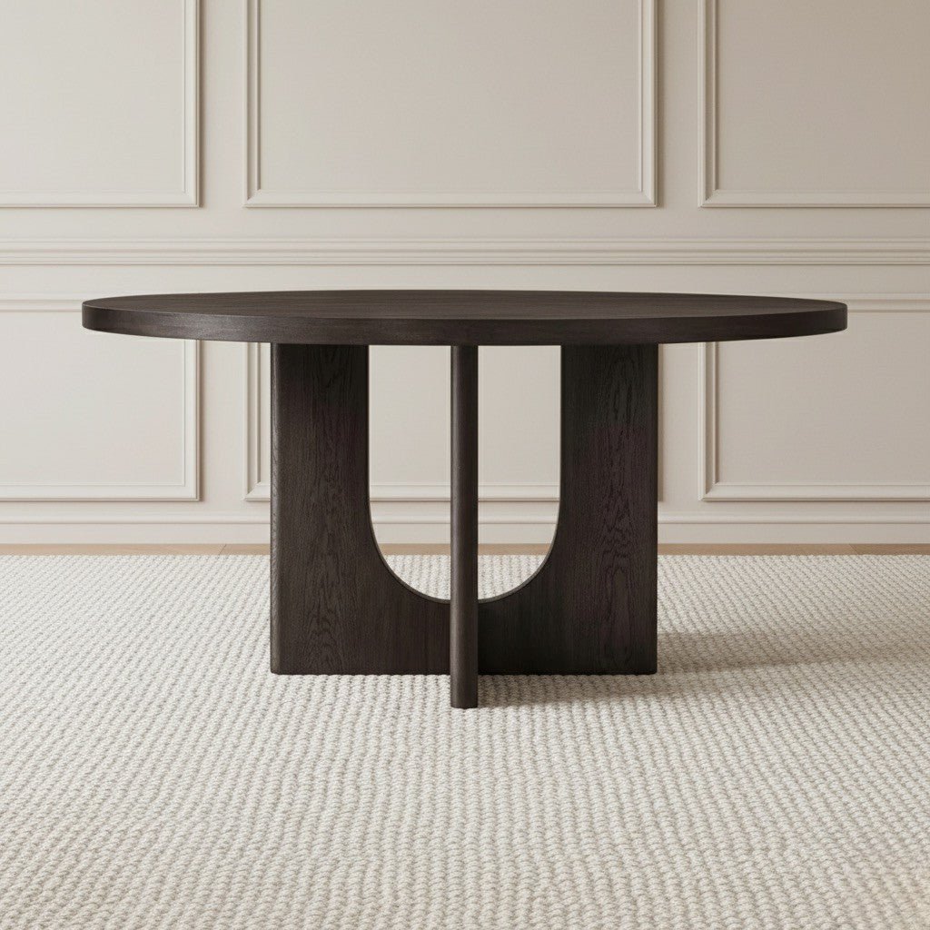 Corta Round Dining Table Black - Urban Lifestyle Furniture