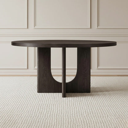 Corta Round Dining Table Black - Urban Lifestyle Furniture