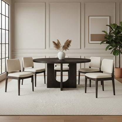 Corta Round Dining Table Black - Urban Lifestyle Furniture