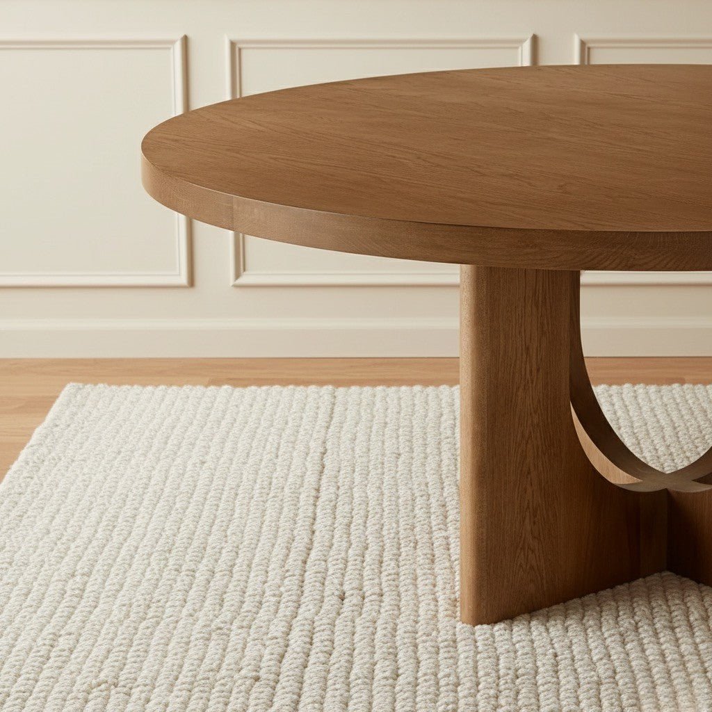 Corta Round Dining Table Brown - Urban Lifestyle Furniture