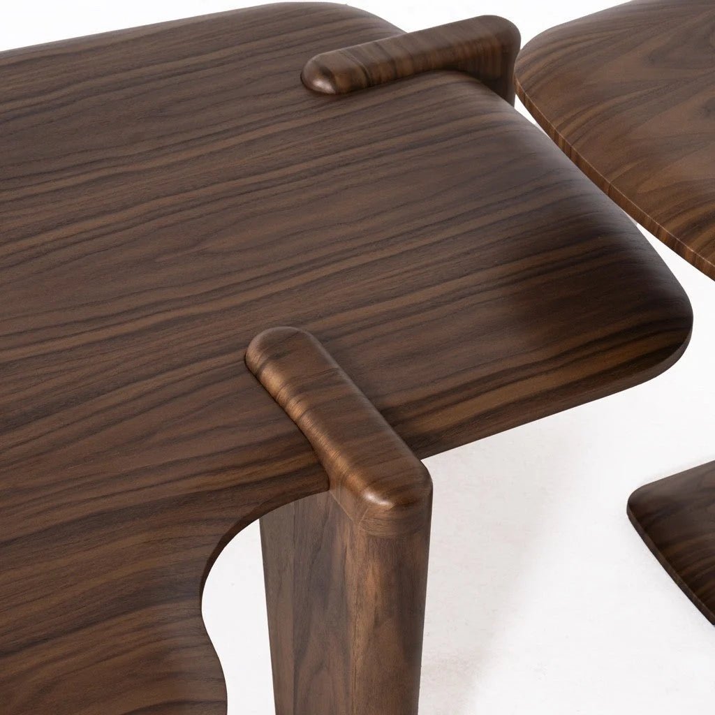 Craft Coffee Table Set Walnut - Urban Lifestyle General Trading LLC