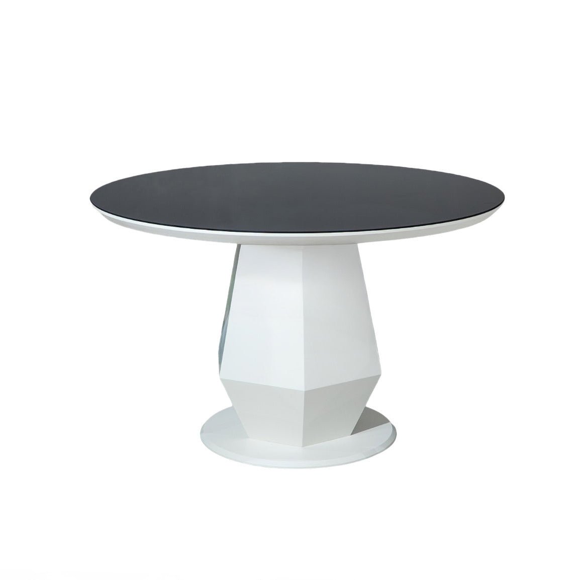 Dolce Round Dining Table Black White - Urban Lifestyle General Trading LLC
