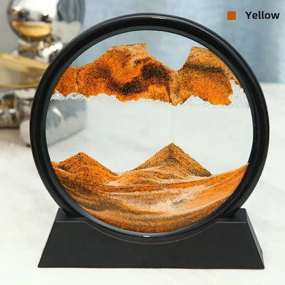 Dynamic Quicksand Desk Decor - Glass Moving Sand Art Dome for Home & Office - Urban Lifestyle Furniture