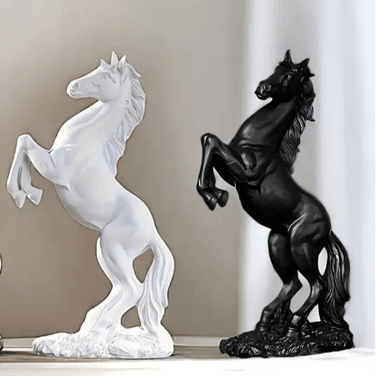 Elegant Resin Horse Statue White - Urban Lifestyle Furniture Trading LLC