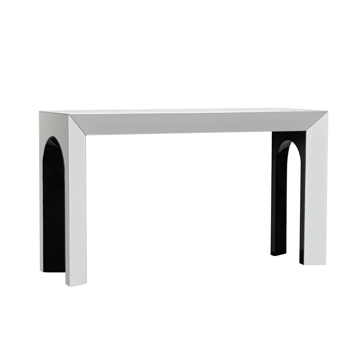 Elite Console Table White Black - Urban Lifestyle Furniture Trading LLC