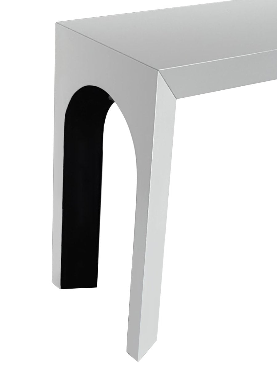 Elite Console Table White Black - Urban Lifestyle Furniture Trading LLC