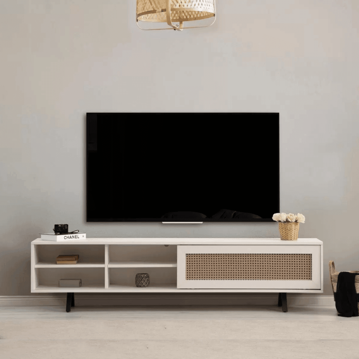 Finn Tv Unit Cream 200cm - Urban Lifestyle Furniture
