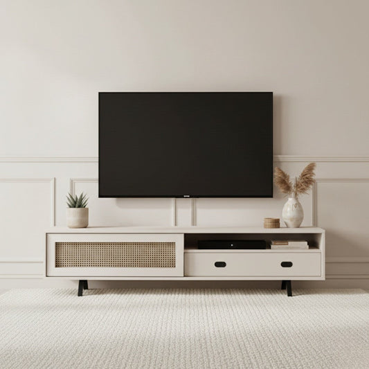 Finn Tv Unit Cream 200cm - Urban Lifestyle Furniture