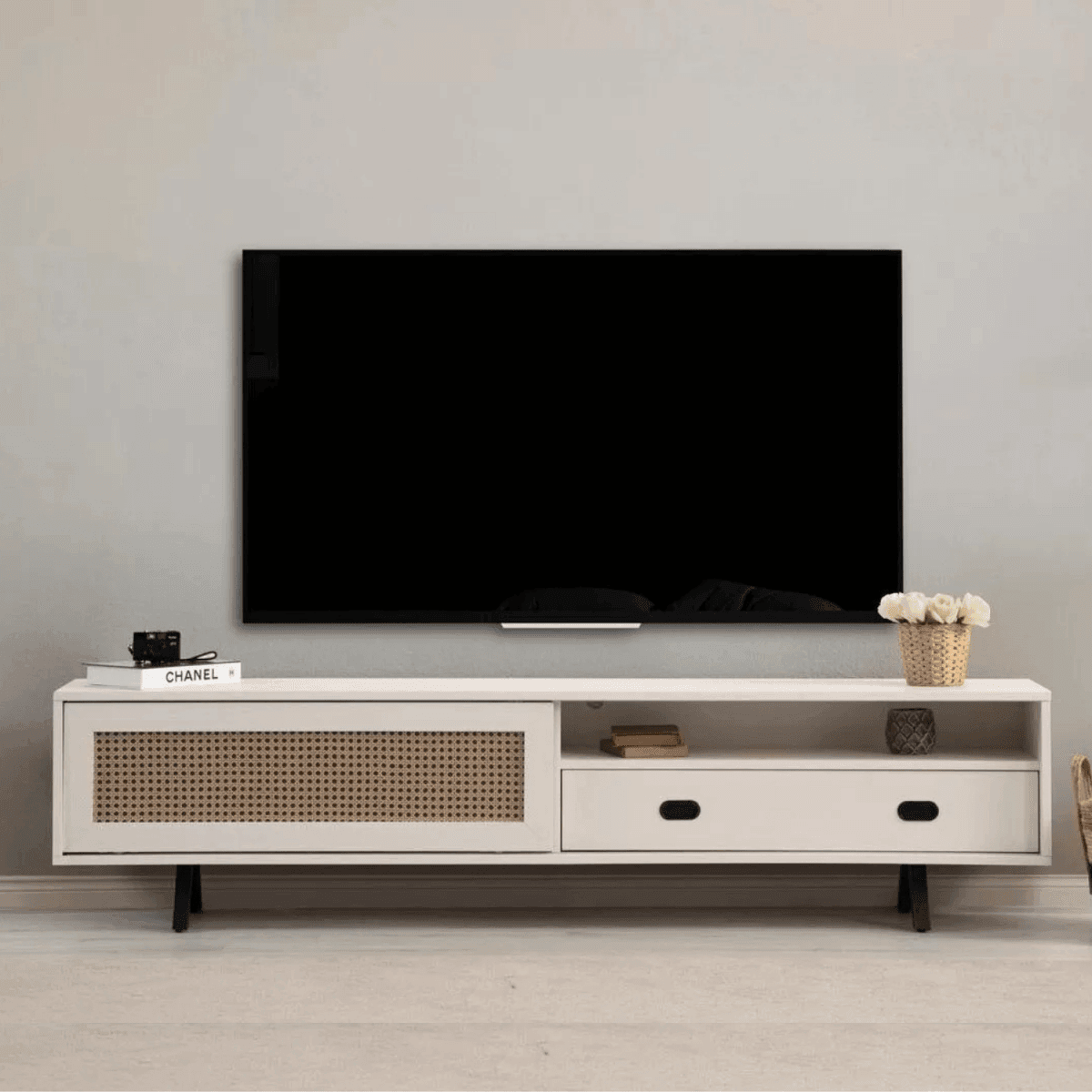 Finn Tv Unit Cream 200cm - Urban Lifestyle Furniture