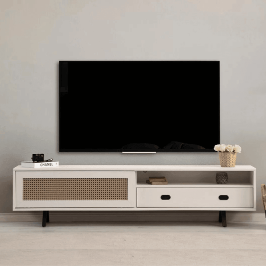 Finn Tv Unit Cream 200cm - Urban Lifestyle Furniture