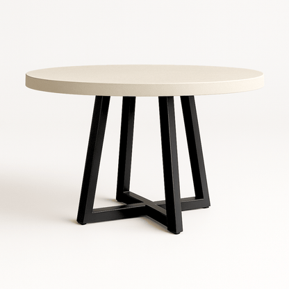 Grace Indoor/Outdoor Round Dining Table Sand - Urban Lifestyle Furniture