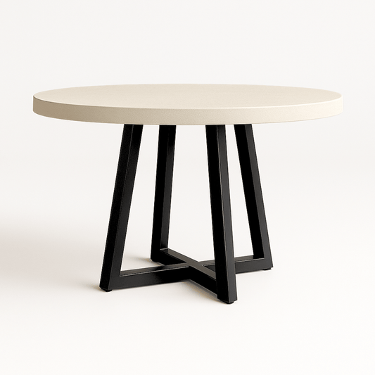 Grace Indoor/Outdoor Round Dining Table Sand - Urban Lifestyle Furniture