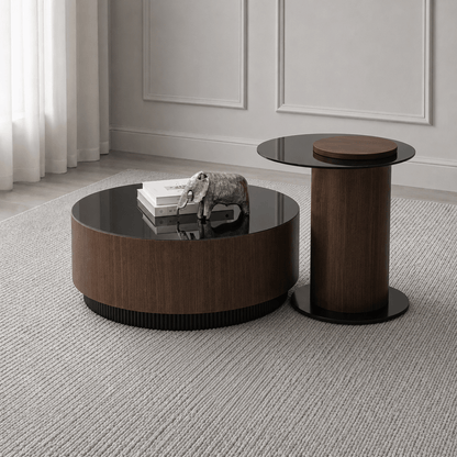 Horizon Coffee Table Set Walnut - Urban Lifestyle General Trading LLC