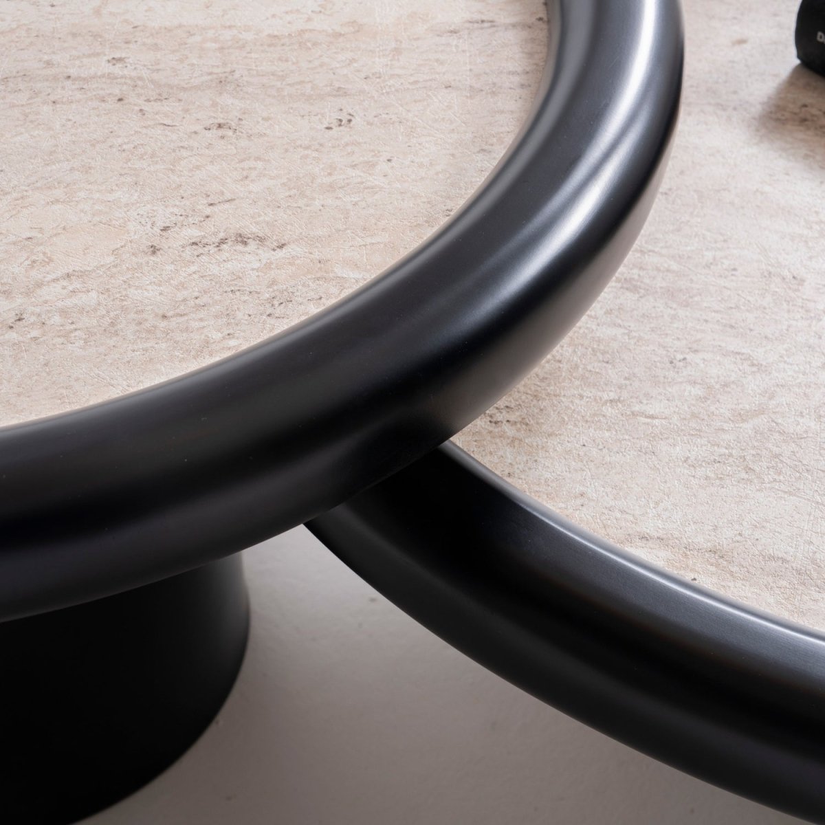 Intense Black Travertine Coffee Table Set - Urban Lifestyle General Trading LLC