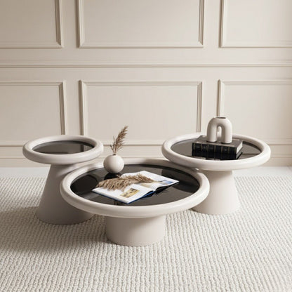 Intense Sand Black Coffee Table Set - Urban Lifestyle Furniture