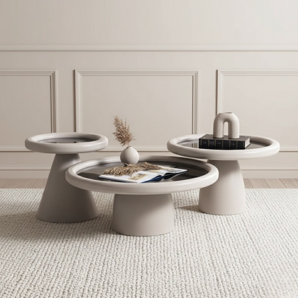 Intense Sand Black Coffee Table Set - Urban Lifestyle Furniture