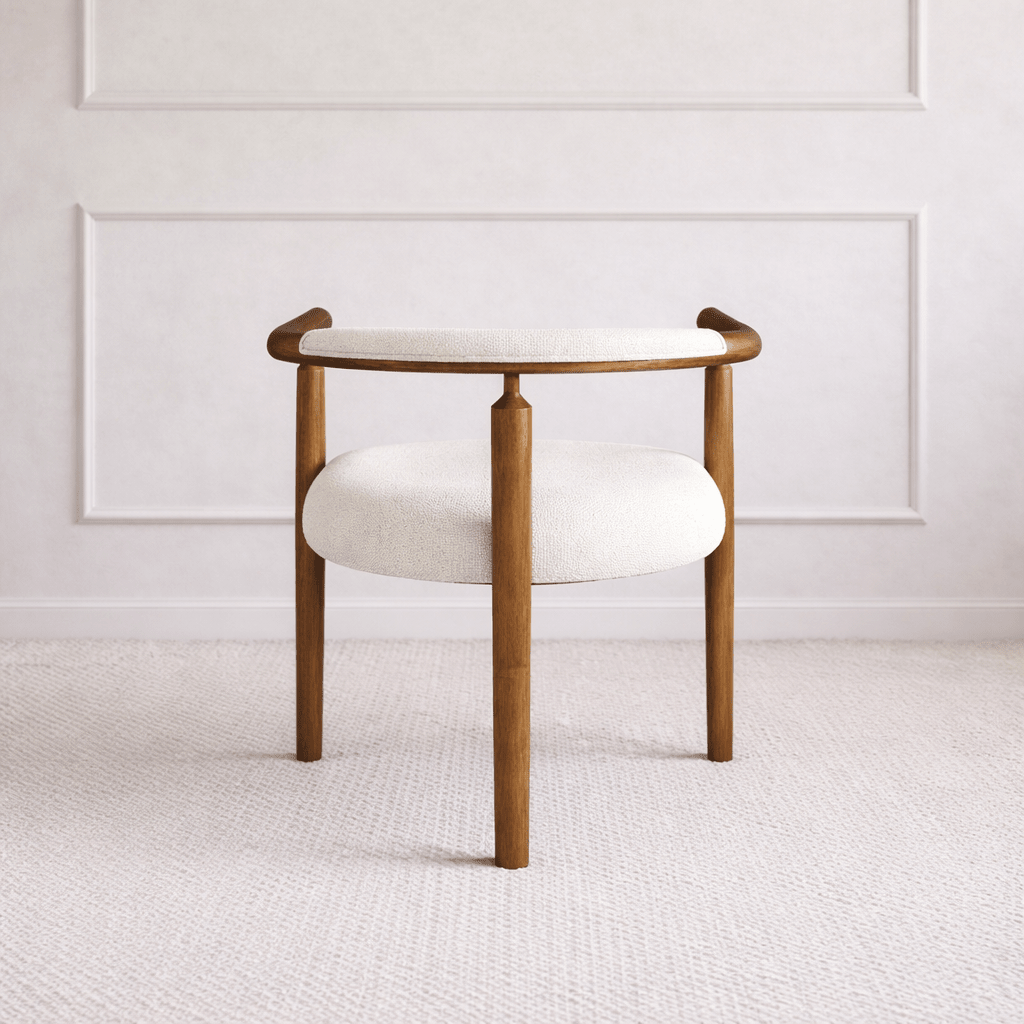 Kairo Wood Armchair White - Urban Lifestyle