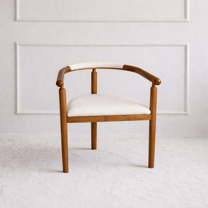 Kairo Wood Armchair White - Urban Lifestyle
