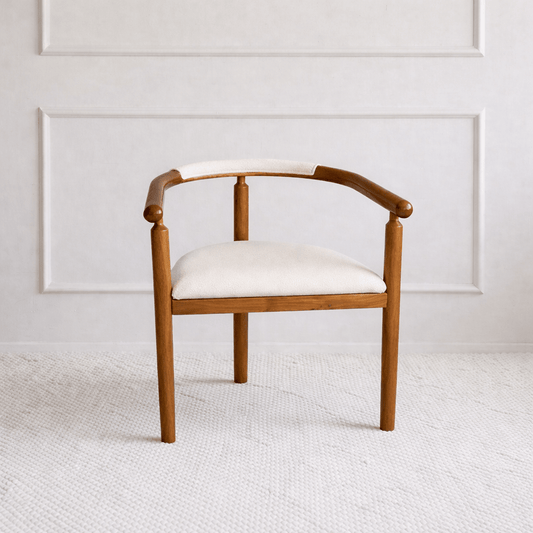 Kairo Wood Armchair White - Urban Lifestyle