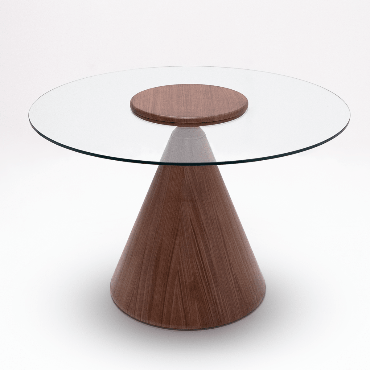 Kinder Round Glass Dining Table Brown - Urban Lifestyle General Trading LLC
