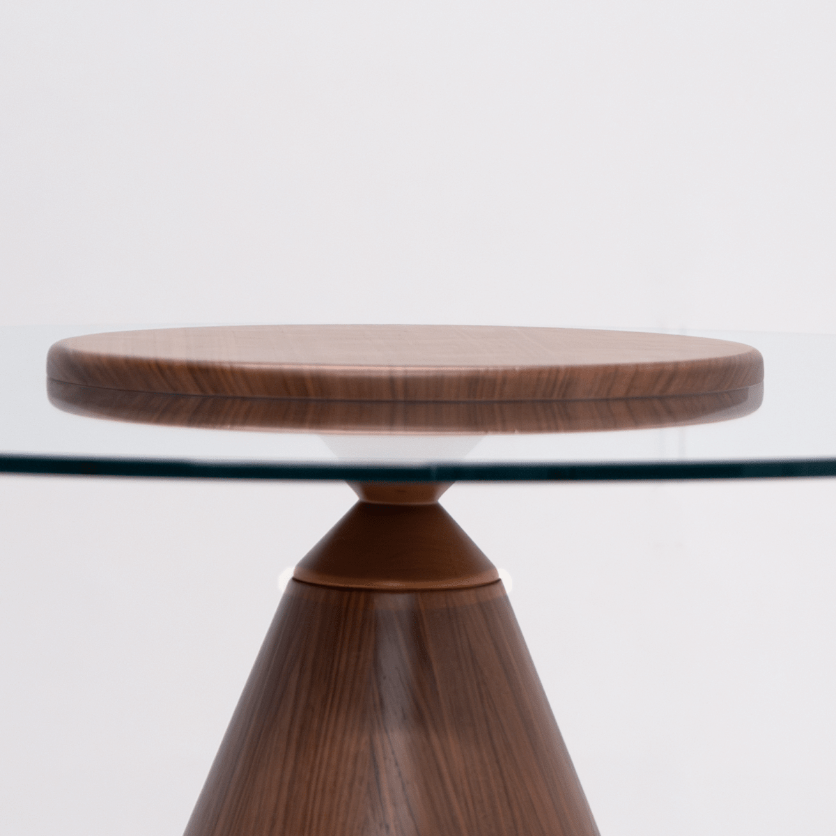 Kinder Round Glass Dining Table Brown - Urban Lifestyle General Trading LLC