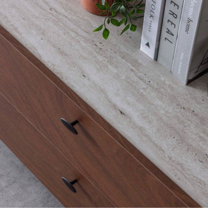 Malaga Tv Unit Walnut 200cm - Urban Lifestyle Furniture