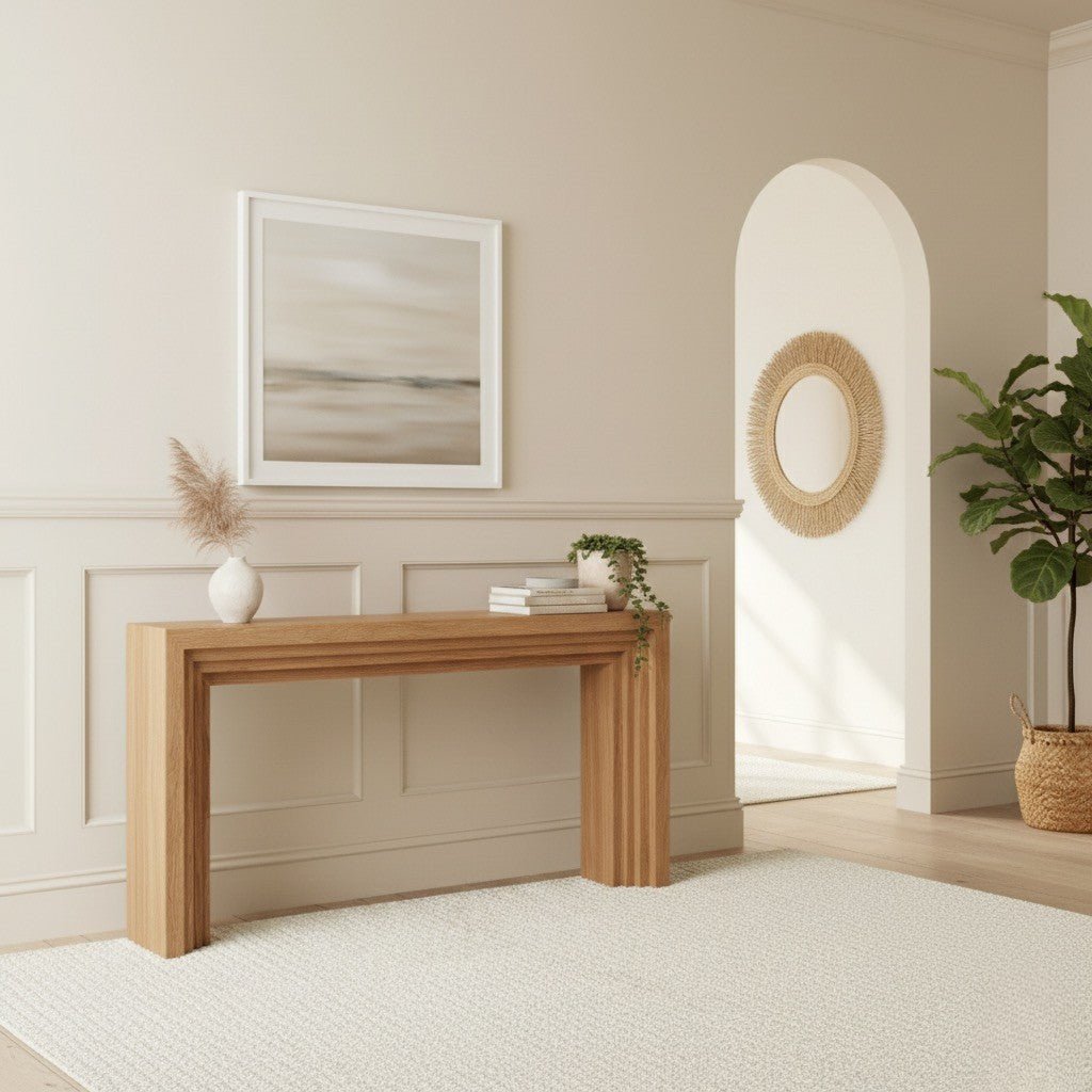 Meridian Console Table Oak - Urban Lifestyle Furniture