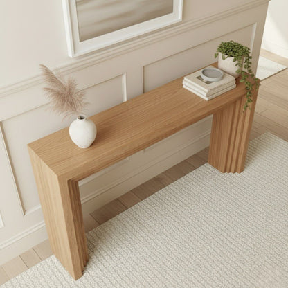 Meridian Console Table Oak - Urban Lifestyle Furniture