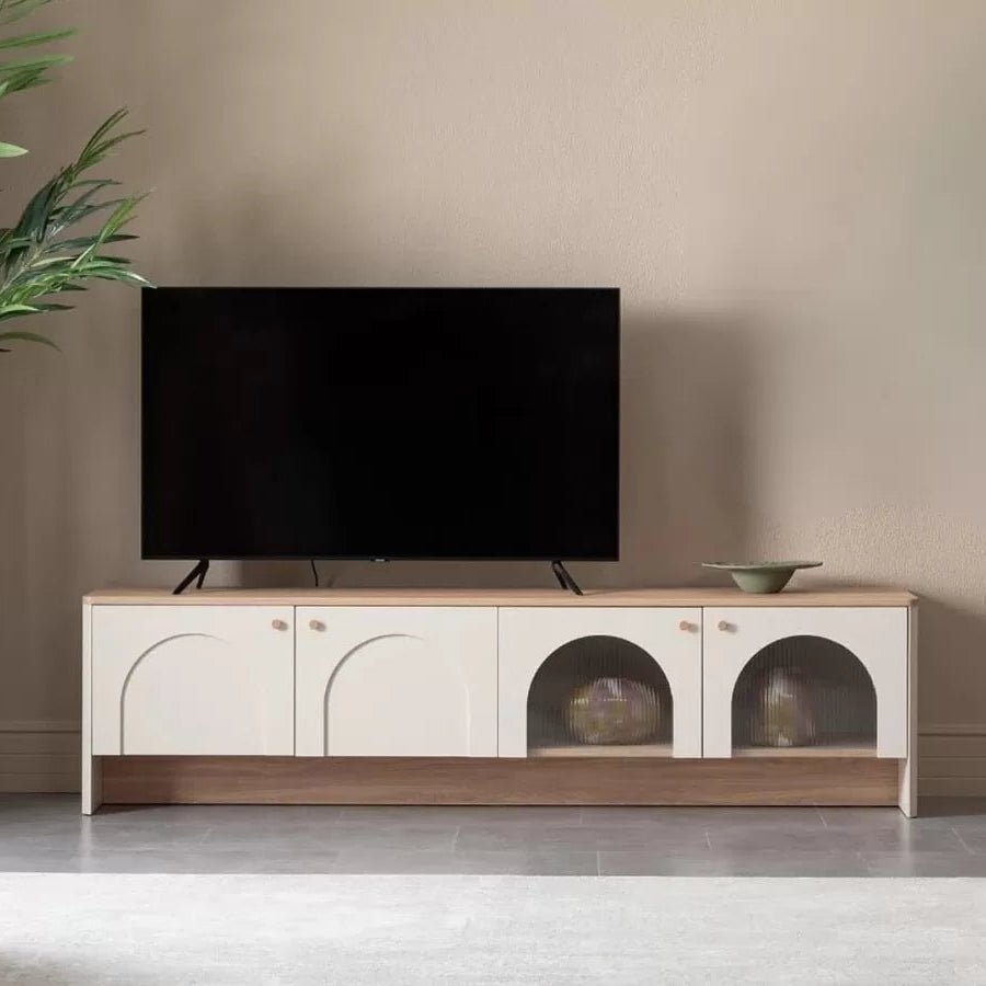 Milos Tv Unit Cream Oak - Urban Lifestyle Furniture
