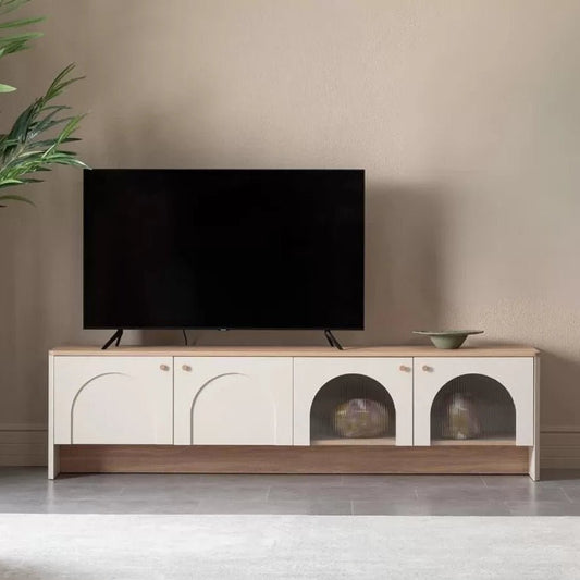 Milos Tv Unit Cream Oak - Urban Lifestyle Furniture