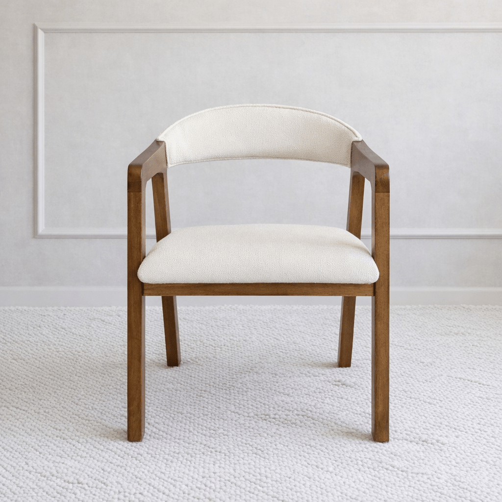 Mira Wood Armchair White - Urban Lifestyle