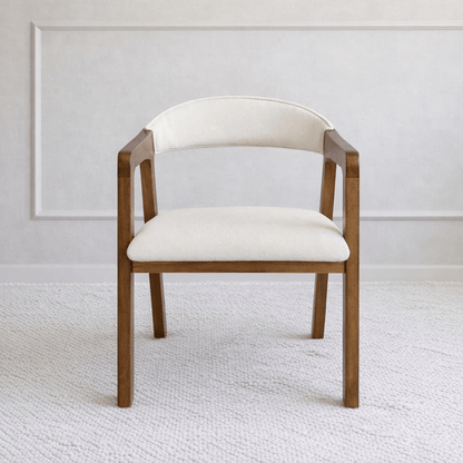 Mira Wood Armchair White - Urban Lifestyle