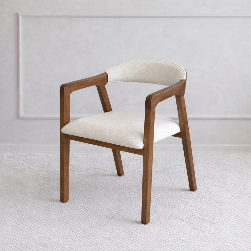 Mira Wood Armchair White - Urban Lifestyle
