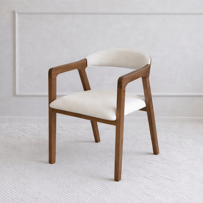 Mira Wood Armchair White - Urban Lifestyle