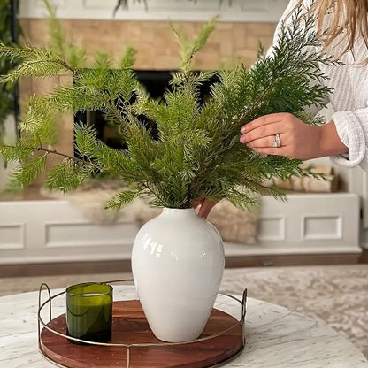 Modern White Ceramic Vase - Urban Lifestyle Furniture Trading LLC