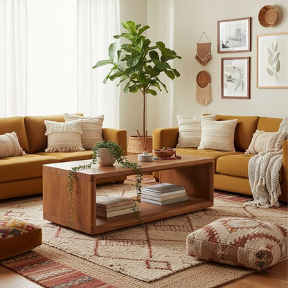 Myler Coffee Table Walnut - Urban Lifestyle Furniture